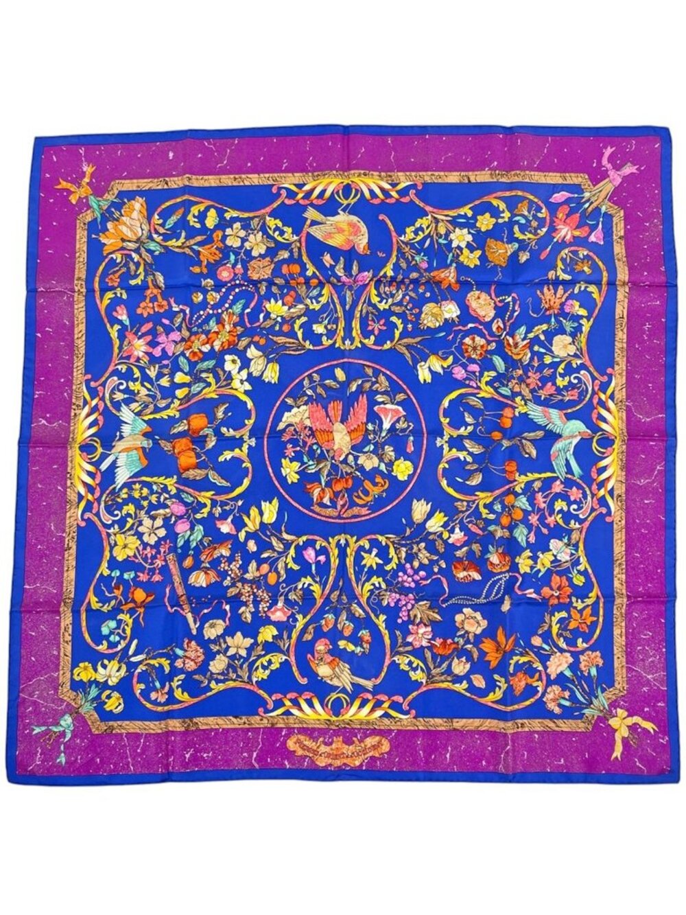 Hermes Carre 90 Pi Erres D'ori Ent Et D'occi Dent Scarf Oriental Stone